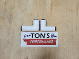 White Ceramic 10mm Spark Plug Boot 90 Degree angled