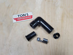 Black Ceramic 10mm Spark Plug Boot 90 Degree angled