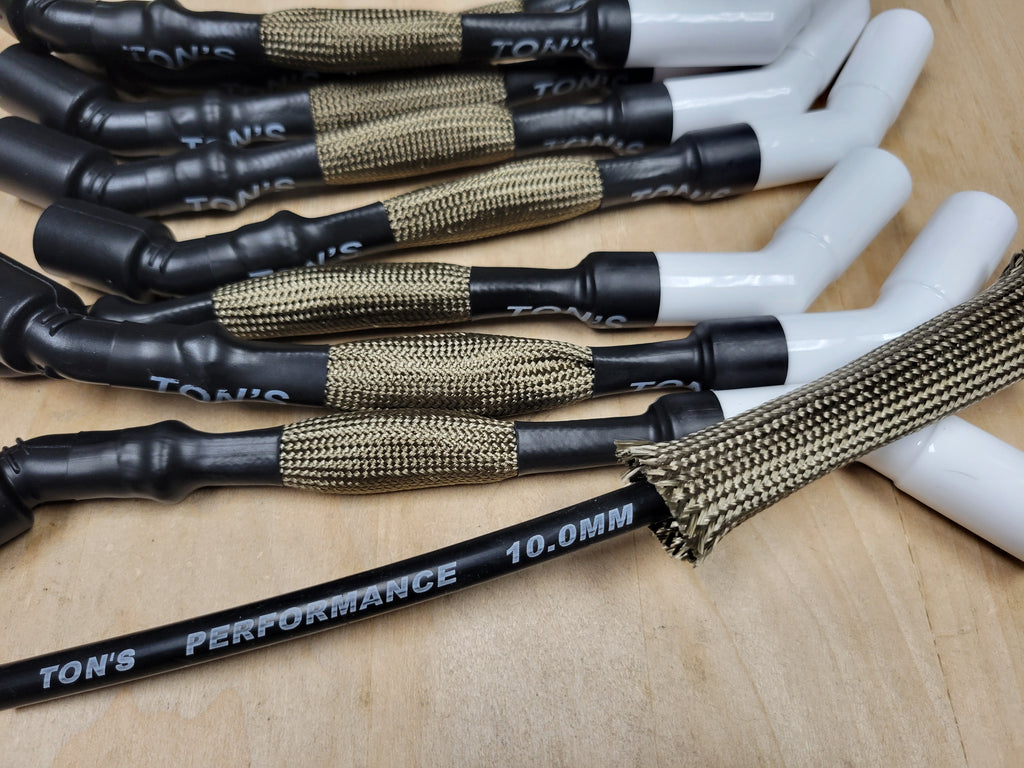 Blue Sleeved 11" 10mm Spark Plug Wires Chevy LS1 VORTEC GM LS - Foto 2