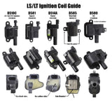 GM - LS/LT LSX LS1 LS2 LS Paquete de bobinas Bota gris de 45 grados