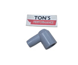 Bobina de encendido Cable Estilo zócalo Bota Silicona Gris 90 grados 