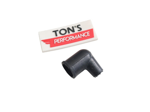 Ignition Distributor Socket style Boot Silicone Black 90 Degree - 7mm SHORT