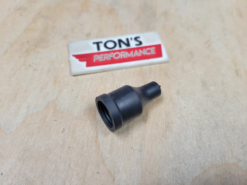 Ignition Wire Distributor Socket style Boot Silicone Black 180 Degree, 7-8mm