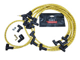 Vintage Cloth Braided spark plug wire set for Small Block Chevy / SBC ready to install