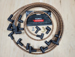 Vintage Cloth Braided spark plug wire set for Small Block Chevy / SBC