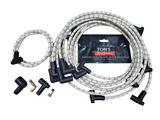 Vintage Cloth Braided spark plug wire set for Small Block Chevy / SBC