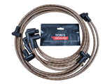 Vintage Cloth Braided spark plug wire set for Small Block Chevy / SBC