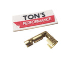 90 degree right angle distributor/coil terminal brass