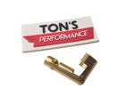 90 degree right angle distributor/coil terminal brass