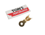Ring spark plug terminal with spike brass
