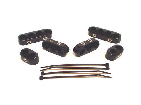 Taylor 42709 Separadores de cables con abrazadera para cable de encendido de 10,4 mm, kit de nailon negro