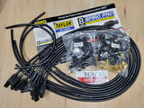 Universal Taylor 8mm Spiro-Pro Ignition Spark Plug Wire kit - Ford / Chevy