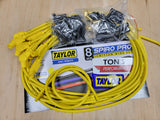 Universal Taylor 8mm Spiro-Pro Ignition Spark Plug Wire kit - Ford / Chevy