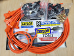 Universal Taylor 8mm Spiro-Pro Ignition Spark Plug Wire kit - Ford / Chevy