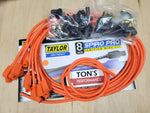 Universal Taylor 8mm Spiro-Pro Ignition Spark Plug Wire kit - Ford / Chevy