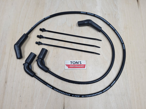 Ton's 8mm Silicone Spark Plug Wires Harley H-D FLT FLHT FLHR FLTR 2009-2015
