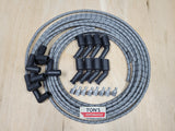 Cables de bujía trenzados de tela vintage LSX LS1 LS LT SWAP Kit de cables sin ensamblar 