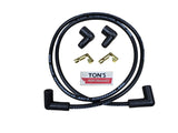 Universal 48" 8mm Suppression Core Silicone Spark Plug Wire kit - Motorcycle