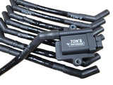 Ton's Ceramic IGN1A Smart coil converted LS LSX Spark plug wire set 45* Sleeved, 10" / 12"