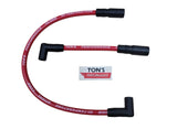Ton's 10mm Spark Plug Wires - Harley Dyna Softail 1999 - 2017 / PAIR OF REPLACEMENT OEM LENGTH WIRES