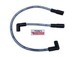 Ton's 10mm Spark Plug Wires - Harley Dyna Softail 1999 - 2017 / PAIR OF REPLACEMENT OEM LENGTH WIRES