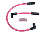 Ton's 10mm Spark Plug Wires - Harley Dyna Softail 1999 - 2017 / PAIR OF REPLACEMENT OEM LENGTH WIRES