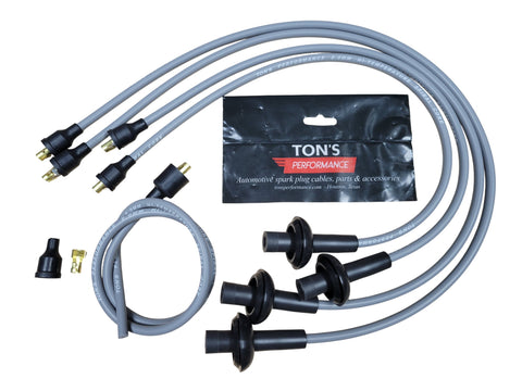 Ton's 8mm Silicone Spark Plug Ignition Wire Kit Aircooled VW Bug Spiral Core