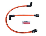 Ton's 10mm Spark Plug Wires - Harley Dyna Softail 1986 - 1998 / PAIR OF REPLACEMENT OEM LENGTH WIRES