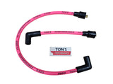 Ton's 10mm Spark Plug Wires - Harley Dyna Softail 1986 - 1998 / PAIR OF REPLACEMENT OEM LENGTH WIRES