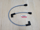 Ton's 8mm Spark Plug Wires - Harley Dyna Softail 1986 - 1998 / PAIR OF REPLACEMENT OEM LENGTH WIRES