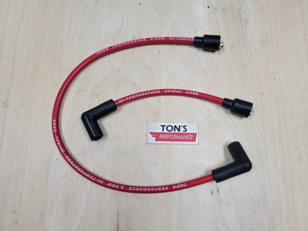 thumbnail image 2 of Ton's Performance 8mm Yellow Spark Plug Wires For Harley Softail Dyna FX FXD 2 of 2