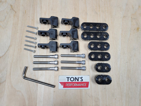Ton's Performance Clamp-On Valve Cover, Horizontal Wire Separators for 7-8mm Ignition Cable