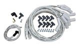 Ton's 10mm Spark Plug Wires White CERAMIC BOOT UNIVERSAL Ford/Chevy Small/Big Block