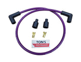 Universal 48" 8mm Suppression Core Silicone Spark Plug Wire kit - Motorcycle