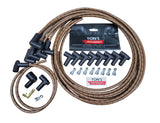 Kit de cable de bujía trenzado de tela con núcleo de supresión Universal DIY de 8mm para puntos V8/HEI