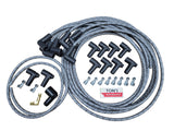 Kit de cable de bujía trenzado de tela con núcleo de supresión Universal DIY de 8mm para puntos V8/HEI