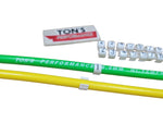 Ton's Spark Plug Wire Marker Clip-On White Nylon Clips With Black Numbers 1-8