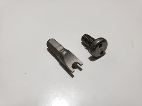 Silver or Black Stainless Anti Theft Snake 2 Pin Bolt for Harley Seat Mounting to Rear Fender