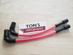 Silicone Plug Wires Harley Sportster 2007+ / PAIR OF SHORT WIRES FOR RELOCATED COIL
