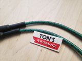 Cables de bujía trenzados de tela Harley Dyna Softail 1999 - 2017 / PAR DE CABLES DE RECAMBIO DE LONGITUD OEM