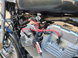 Cables de bujía trenzados de tela Harley Sportster 2004 - 2006 / PAR DE CABLES DE RECAMBIO DE LONGITUD OEM