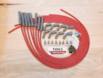 Kit de cables de bujía sin montar universales LSX LS1 de 42" MSD de 8,5 mm, botas