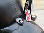 Perno Torx antirrobo de acero inoxidable plateado o negro para montaje de asiento Harley en guardabarros trasero v2