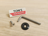 Silver or Black Stainless Anti Theft Torx Bolt for Harley Seat Mounting to Rear Fender v2