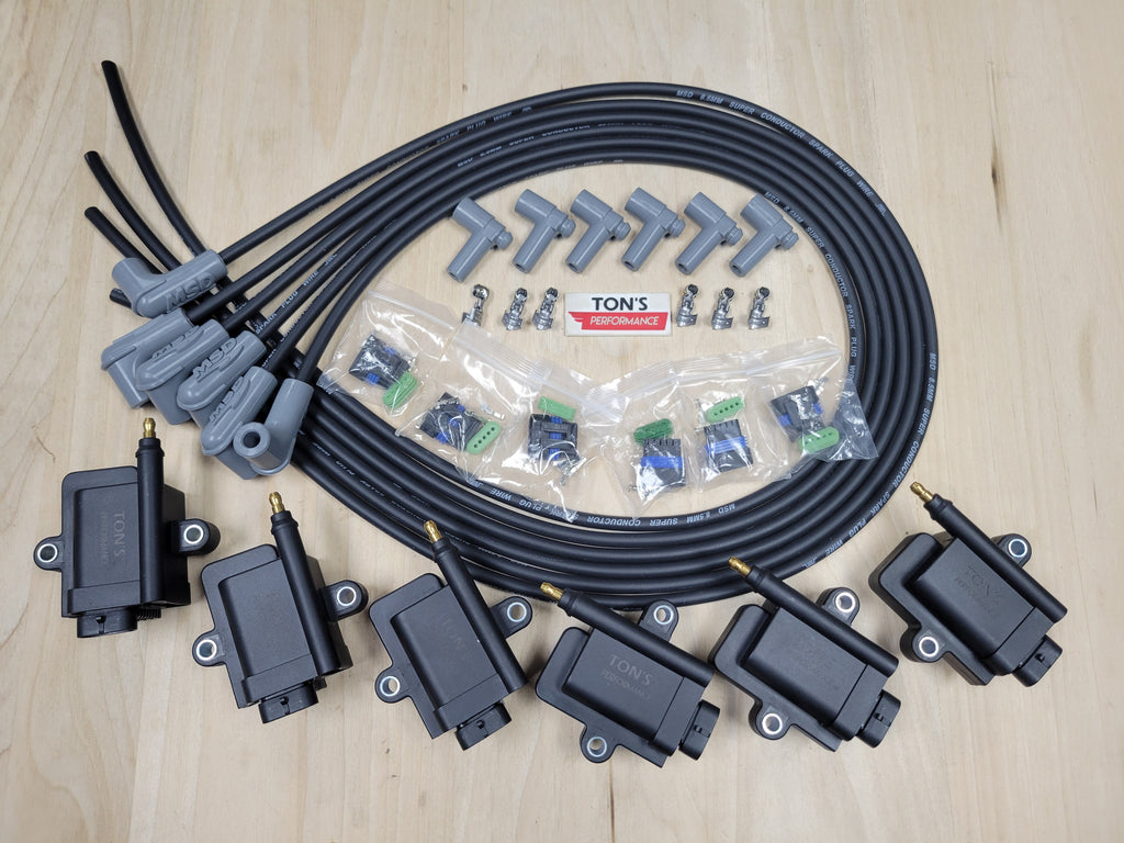 Ton's Performance IGTB 4 Cylinder Ignition Coil Conversion Kit With Plug Wires