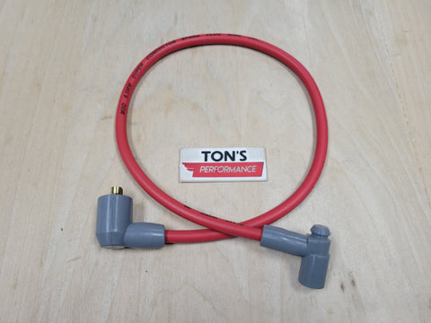 MSD Cable de bobina tipo zócalo de encendido-Super Conductor 8,5 mm Botas de 90° Rojo 25" 