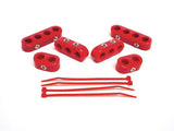Taylor Clamp-On Wire Separators for 7-8mm Ignition Cable Nylon Kit RED / BLACK / BLUE