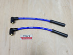 Ton's 10mm Silicone Plug Wires Harley Sportster 1988 - 2003 / PAIR OF SHORT WIRES FOR RELOCATED COIL