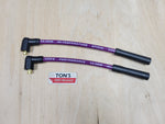Cables de enchufe de silicona de 10 mm de Ton's Harley Sportster 1988 - 2003 / PAR DE CABLES CORTOS PARA BOBINA REUBICADA 