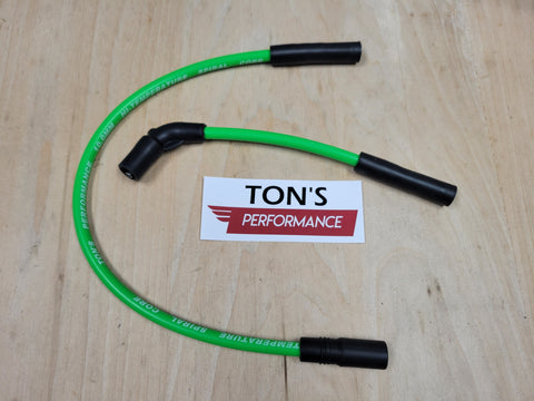 thumbnail image 2 of Twisted Orange 12mm Spark Plug Wires – For Harley Sportster 883 1200 Iron Nightster XL, Orange Silicone, USA 2 of 3